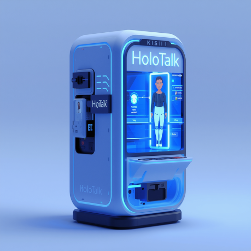 HoloTalk kiosk experience render
