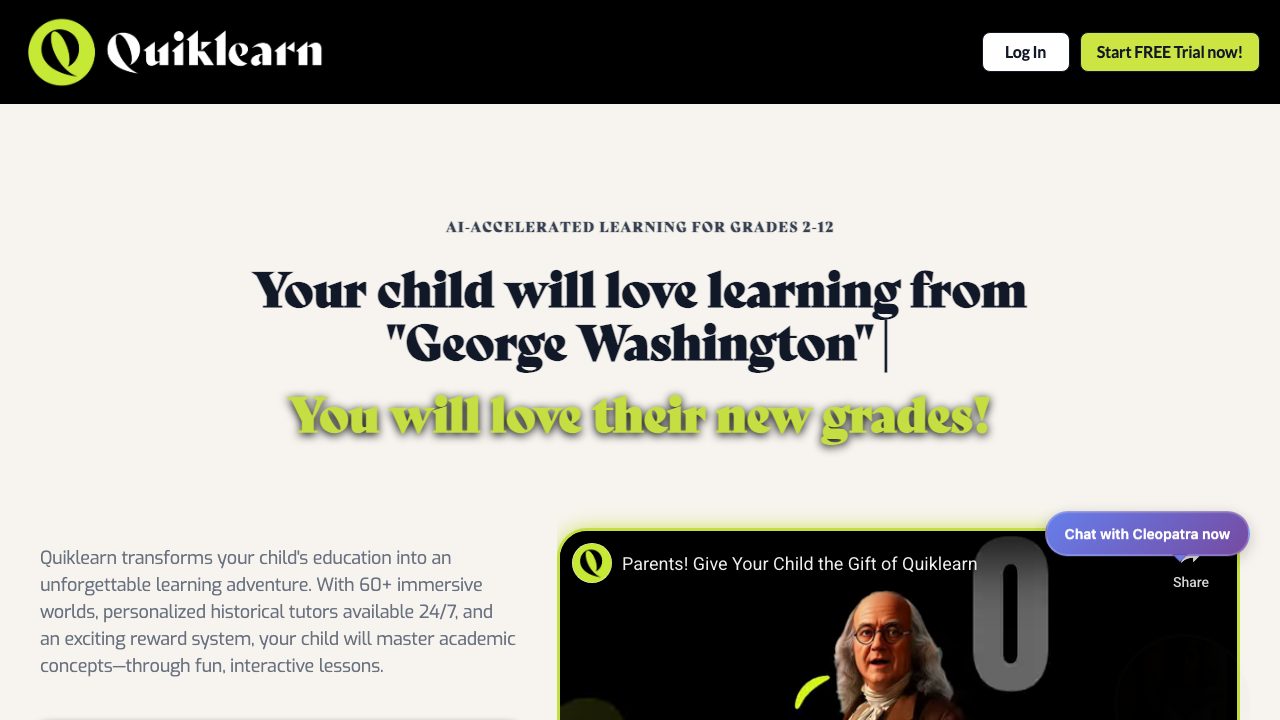 QuikLearn, an AI tutor in a 3D world